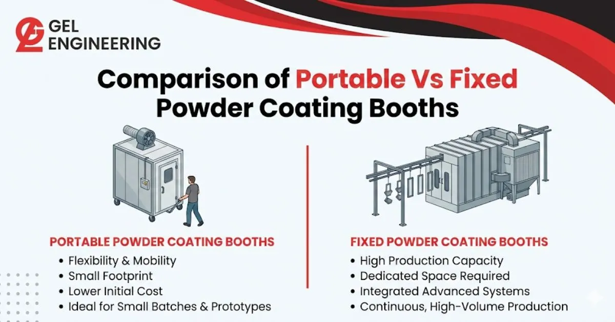 Comparison of Portable Vs Fixed Powder Coating Booths